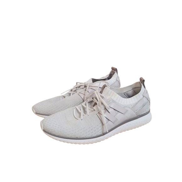 New Cole Hann Men's Grand Motion Woven Stitchlite Opttic White Sneakers Size 11 - Picture 2 of 6